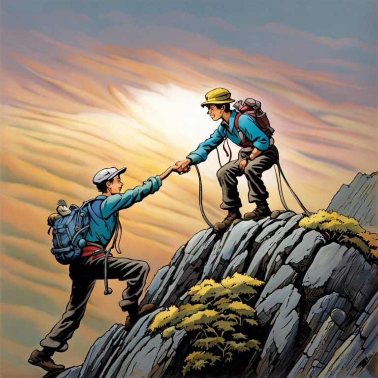 uitblinkers naar de top helpen